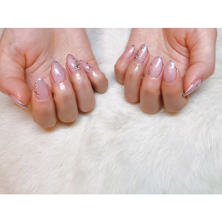 細フレンチ 大人ネイル Nailsalonmuu ネイルサロンムー のネイルデザイン ネイル まつげサロンを予約するなら楽天ビューティ