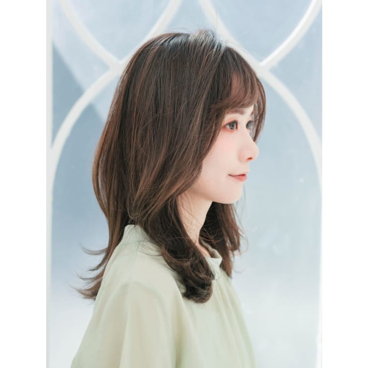 韓国風ヨシンモリセミロング Little 横浜 リトルヨコハマ のヘアスタイル 美容院 美容室を予約するなら楽天ビューティ
