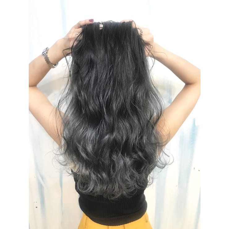 バレイヤージュ アッシュカラーデザインカラー ローライト A Hair アップヘアー のヘアスタイル 美容院 美容室を予約するなら楽天ビューティ