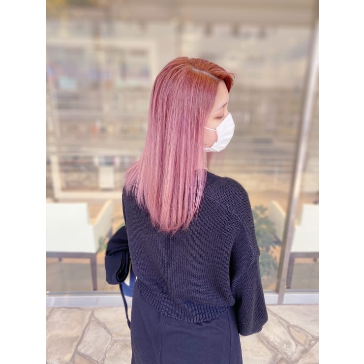 ダブルカラー ピンク Ash 瀬谷店 アッシュセヤテン のヘアスタイル 美容院 美容室を予約するなら楽天ビューティ