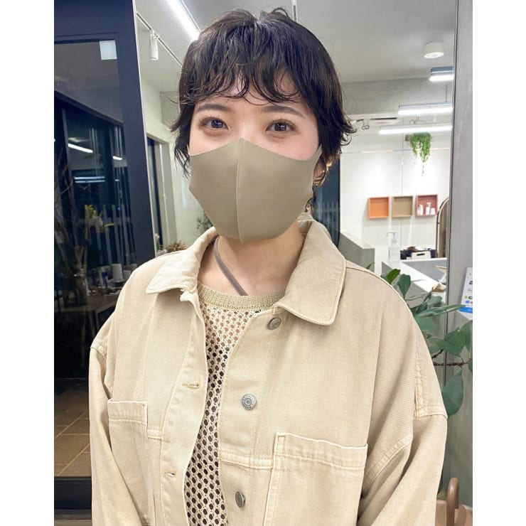 ショート 前髪パーマ ショートヘア Nalu ナル のヘアスタイル 美容院 美容室を予約するなら楽天ビューティ