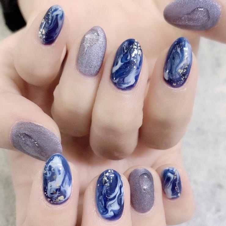 ブルーマーブルネイル Prize Iris池袋東口店 ネイルサロン プライズアイリスイケブクロヒガシグチテンネイルサロン のネイルデザイン ネイル まつげサロンを予約するなら楽天ビューティ