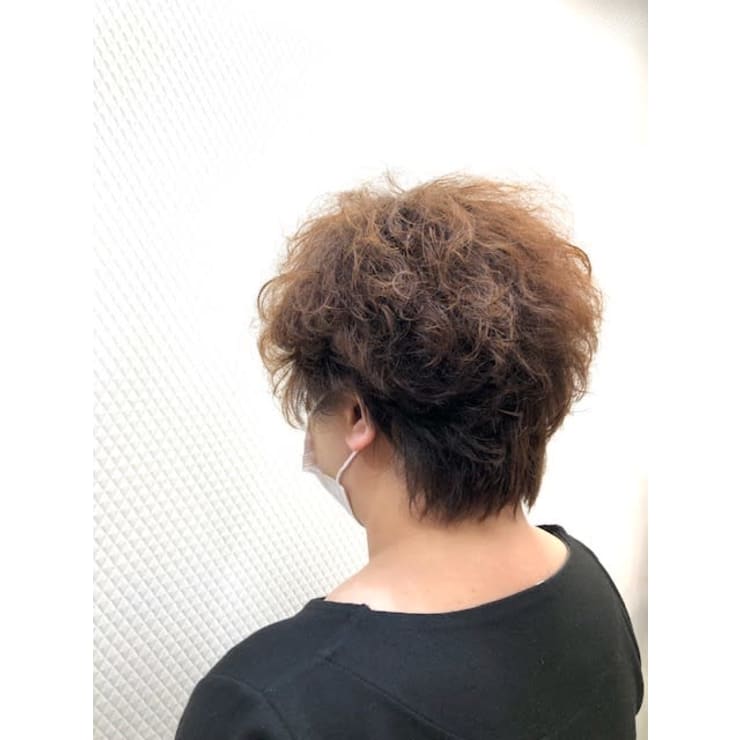 ショート ショートグラ 無造作パーマ デジタルパーマ 40代 Qualis 上福岡店 クオリスカミフクオカテン のヘアスタイル 美容院 美容室を予約するなら楽天ビューティ
