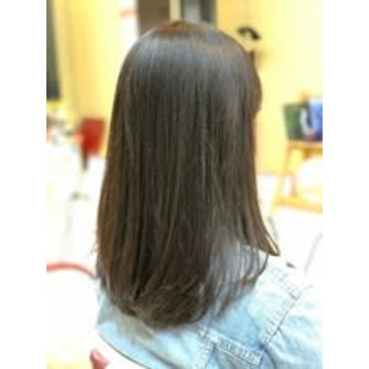 重め黒髪ストレート ツヤ髪 毛先ワンカール ダークブラウン Qualis 赤塚店 クオリスアカツカテン のヘアスタイル 美容院 美容室を予約するなら楽天ビューティ