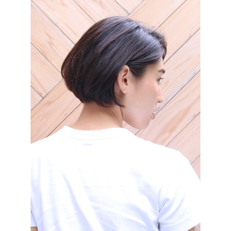 長谷川潤風 大人のヘルシーショートボブ Beautrium 福岡 ビュートリアム のヘアスタイル 美容院 美容室を予約するなら楽天ビューティ