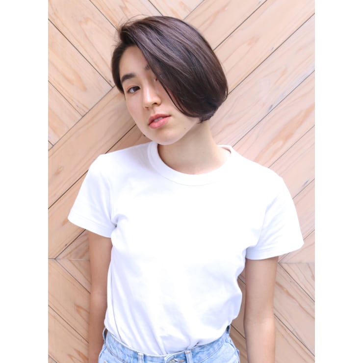長谷川潤風 大人のヘルシーショートボブ Beautrium 福岡 ビュートリアム のヘアスタイル 美容院 美容室を予約するなら楽天ビューティ
