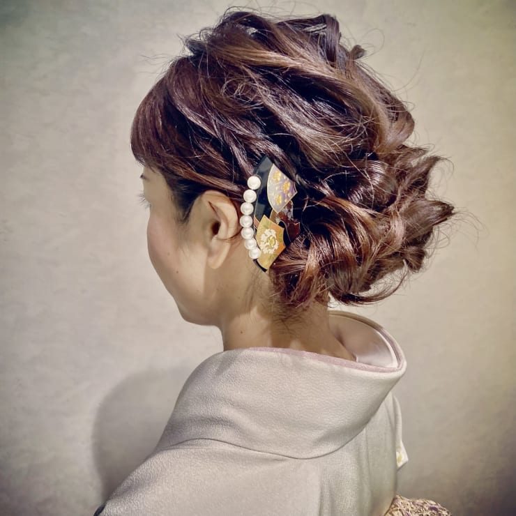 卒園 卒業式 入園 入学式 着物ヘア Ojiiin オジン のヘアスタイル 美容院 美容室を予約するなら楽天ビューティ
