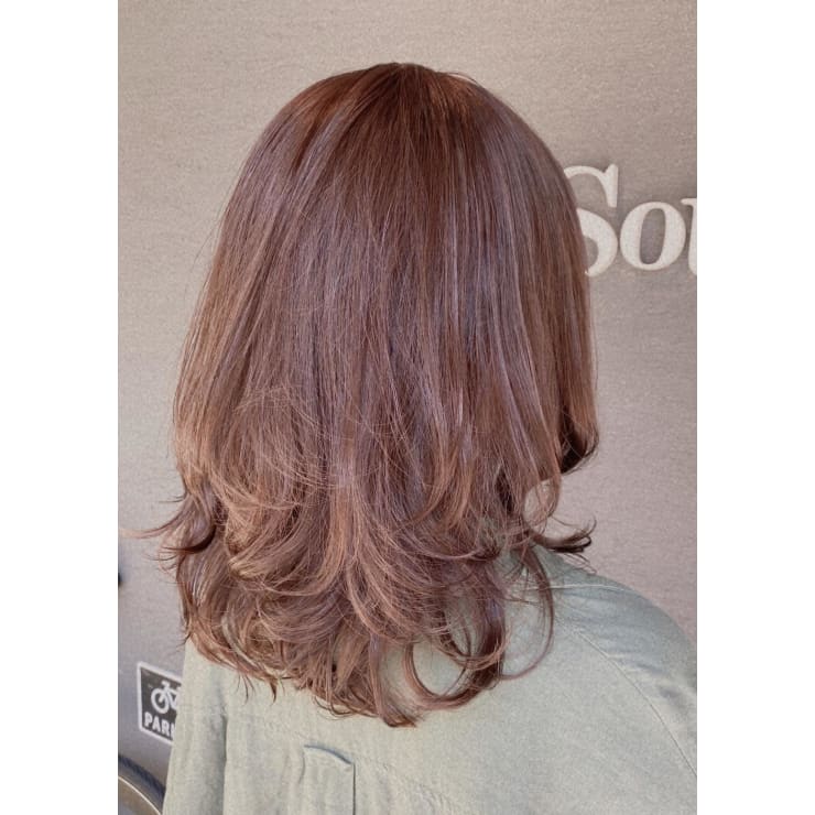 韓国風ミディアムヘア 半個室型美容室 Sourire 博多店 ハンコシツガタビヨウシツ スーリール ハカタテン のヘアスタイル 美容院 美容室を予約するなら楽天ビューティ