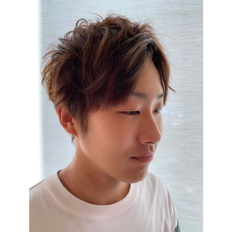 メンズパーマ 前髪縮毛矯正 ブルーモスクtokyo ブルーモスクトウキョウ のヘアスタイル 美容院 美容室を予約するなら楽天ビューティ