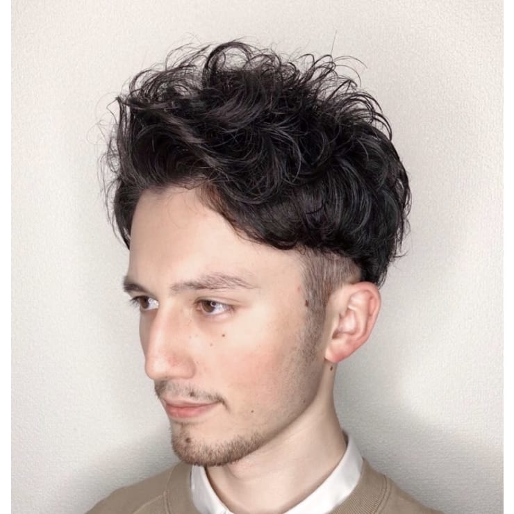 メンズ アップバングパーマ Beauty Salon Jyack ビューティーサロンジャック のヘアスタイル 美容院 美容室を予約するなら楽天ビューティ