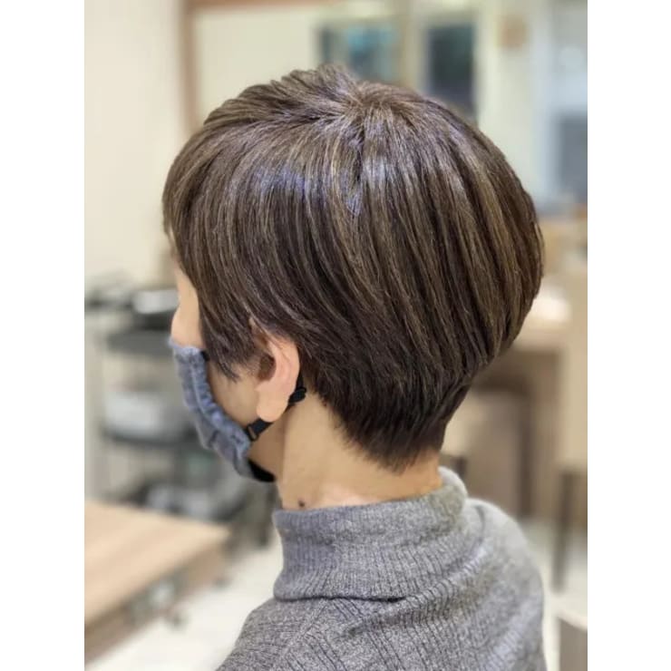襟足すっきりミセスショート Ash 永福町店 アッシュ エイフクチョウテン のヘアスタイル 美容院 美容室を予約するなら楽天ビューティ
