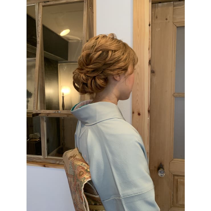 訪問着ヘアアレンジ Kimonostyleスレーキ キモノスタイルスレーキ のヘアスタイル 美容院 美容室を予約するなら楽天ビューティ