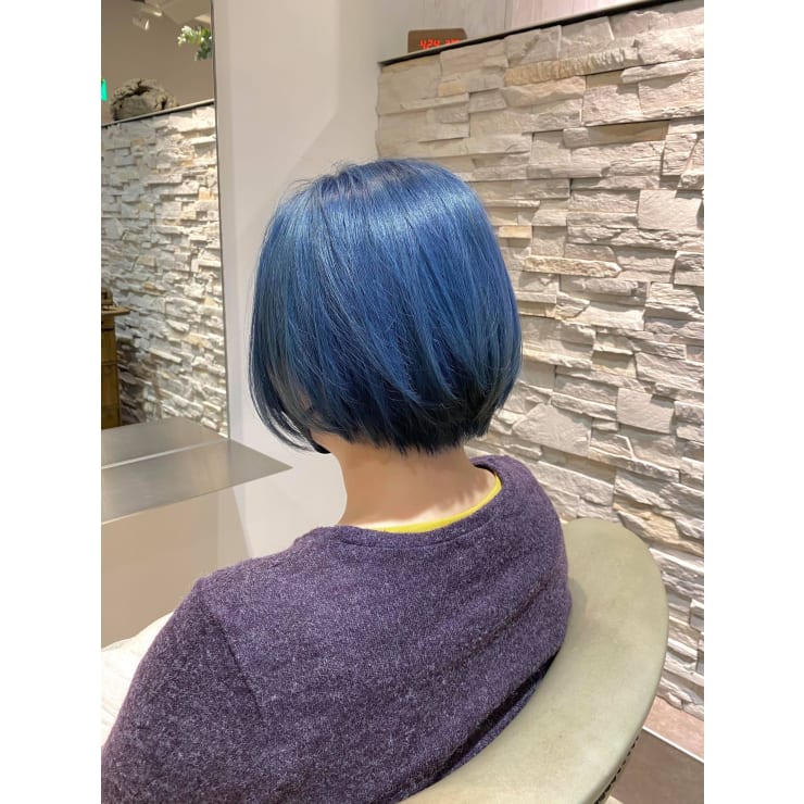 ダブルカラーで作る！ 鮮やか”ブルー”♪ | Hair&Make OPSIS(オプシス