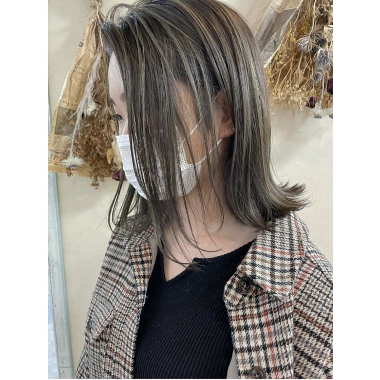 3dハイライト オリーブグレージュ Terrace At Face テラスアットフェイス のヘアスタイル 美容院 美容室を予約するなら楽天ビューティ