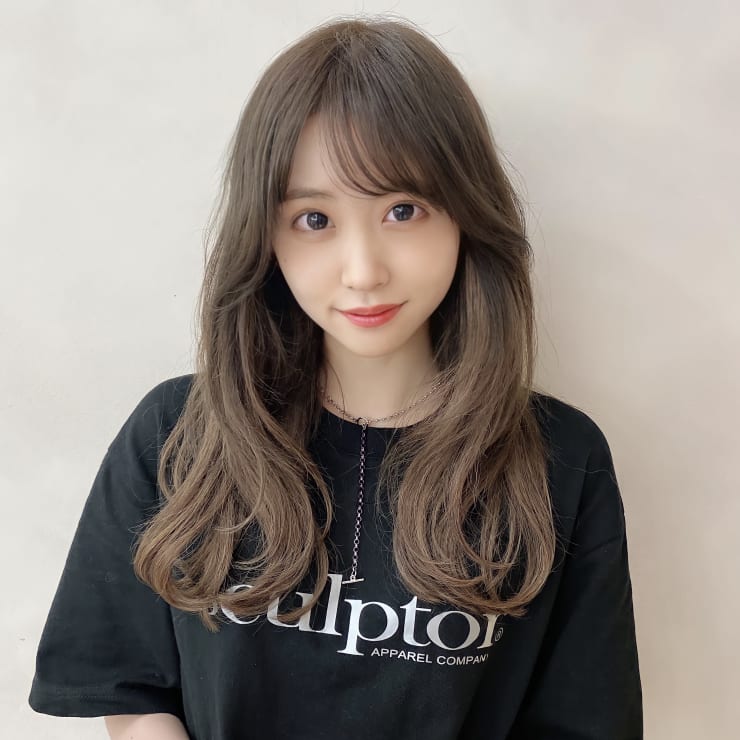 金沢 面長 逆三角カバー 代 外ハネ くびれ ロング Euphoria Ginza Grande 銀座 ユーフォリア ギンザ グランデ のヘアスタイル 美容院 美容室を予約するなら楽天ビューティ