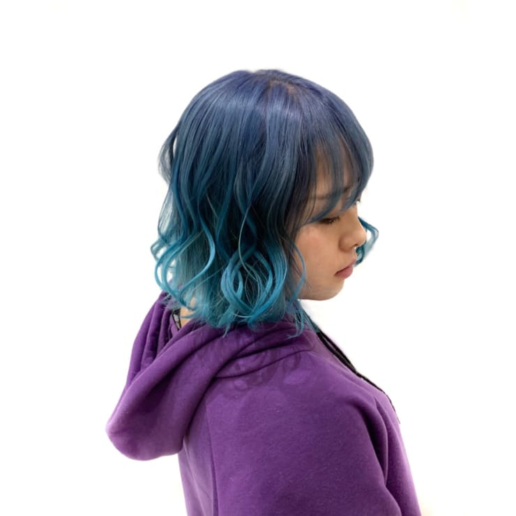 水色×ブルーグラデーションカラー | ACT 仙川店(アクト センガワテン