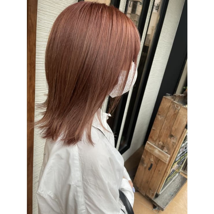 コーラルピンク Hair Lust ヘアールスト のヘアスタイル 美容院 美容室を予約するなら楽天ビューティ