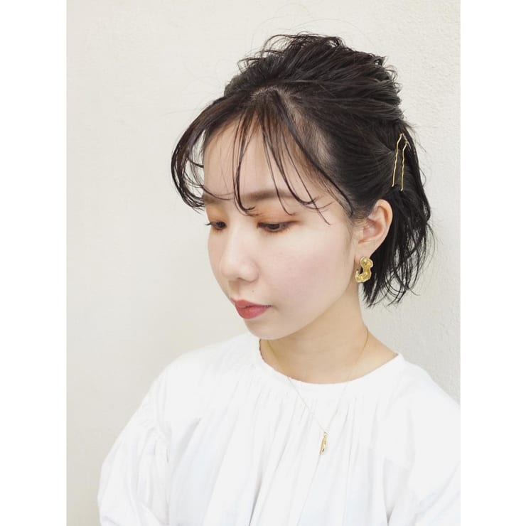 黒髪ショートボブアレンジ Natsuya ナツヤ のヘアスタイル 美容院 美容室を予約するなら楽天ビューティ