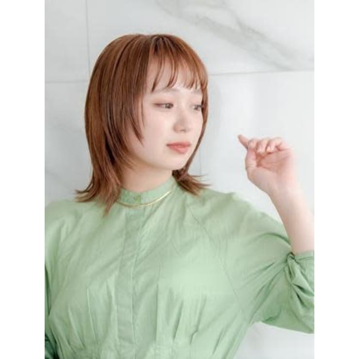 Aube Hair 抜け感ヘア ミディアムウルフ Aube Hair Axia 溝の口店 オーブヘアアクシア ミゾノクチテン のヘアスタイル 美容院 美容室を予約するなら楽天ビューティ
