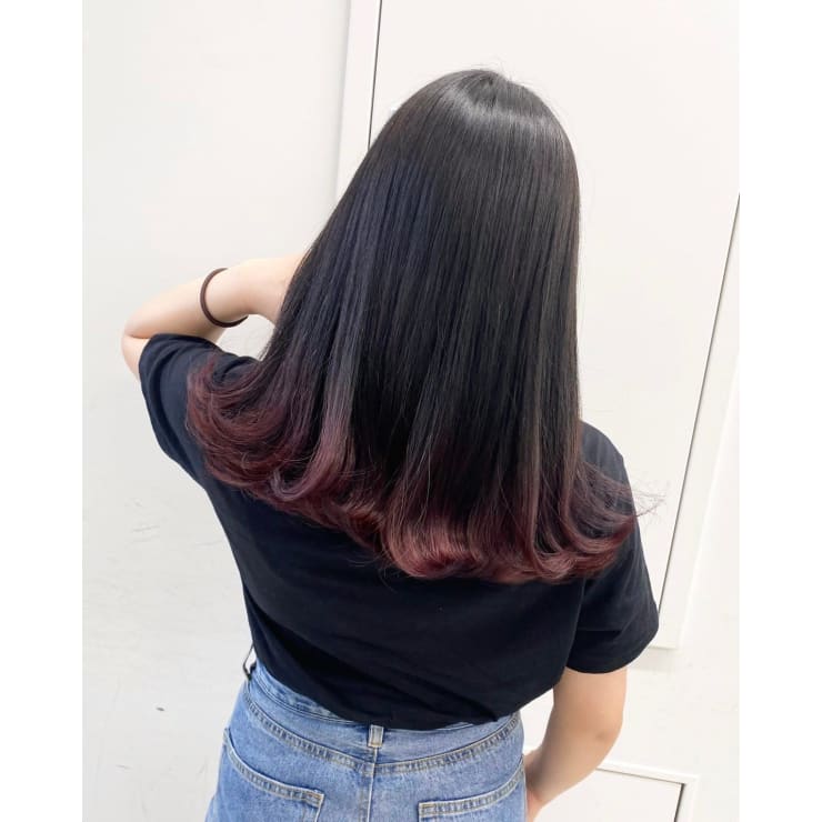 ピンク系グラデーションカラー Amble Luxe 池袋 アンブル リュクス アンブルリュクスイケブクロ のヘアスタイル 美容院 美容室を予約するなら楽天ビューティ