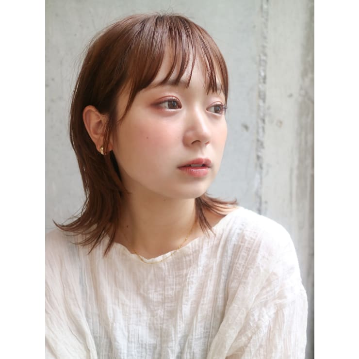 顔まわりが可愛いウルフカット Davin ダヴィン のヘアスタイル 美容院 美容室を予約するなら楽天ビューティ