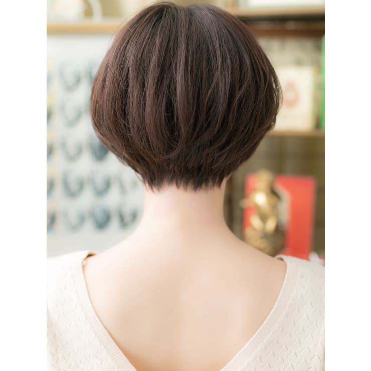かきあげ前髪黒髪大人ボブショートマッシュ 前髪なしショート Cover Hair Spa Bliss 浦和西口店 カバーヘア アンド スパブリス ウラワニシグチテン のヘアスタイル 美容院 美容室を予約するなら楽天ビューティ