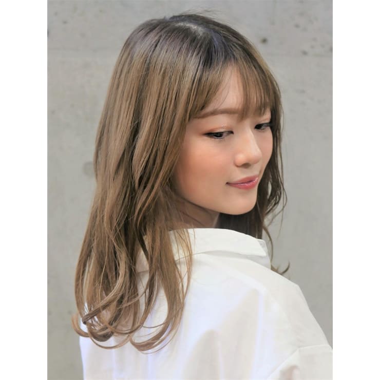 シースルーバング 韓国風ヘア Agora 南森町店 アゴラ ミナミモリマチテン のヘアスタイル 美容院 美容室を予約するなら楽天ビューティ