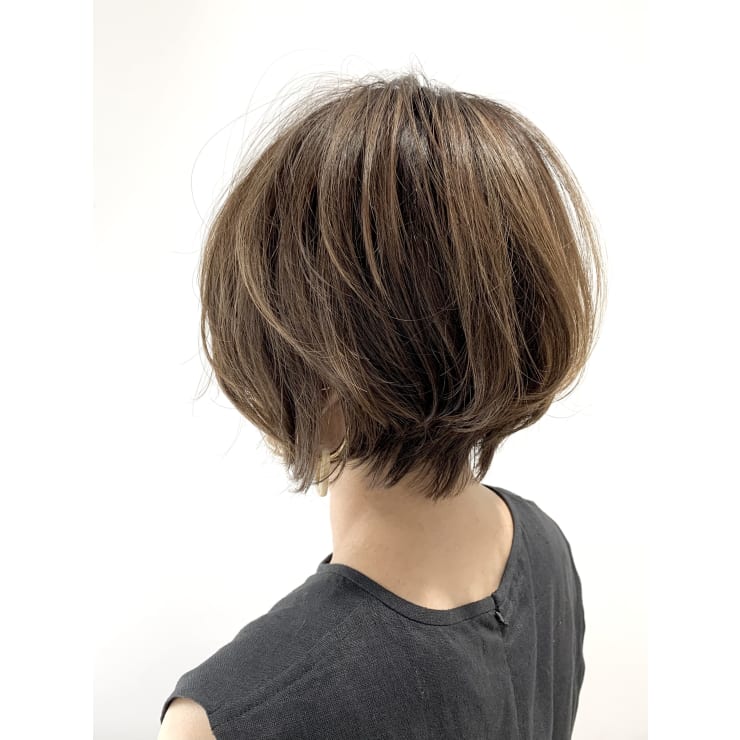 rady❤︎キレイめビジュービッドショートN3B Breath by first】 ひし形ウルフ×レッドブラウン #ひし形