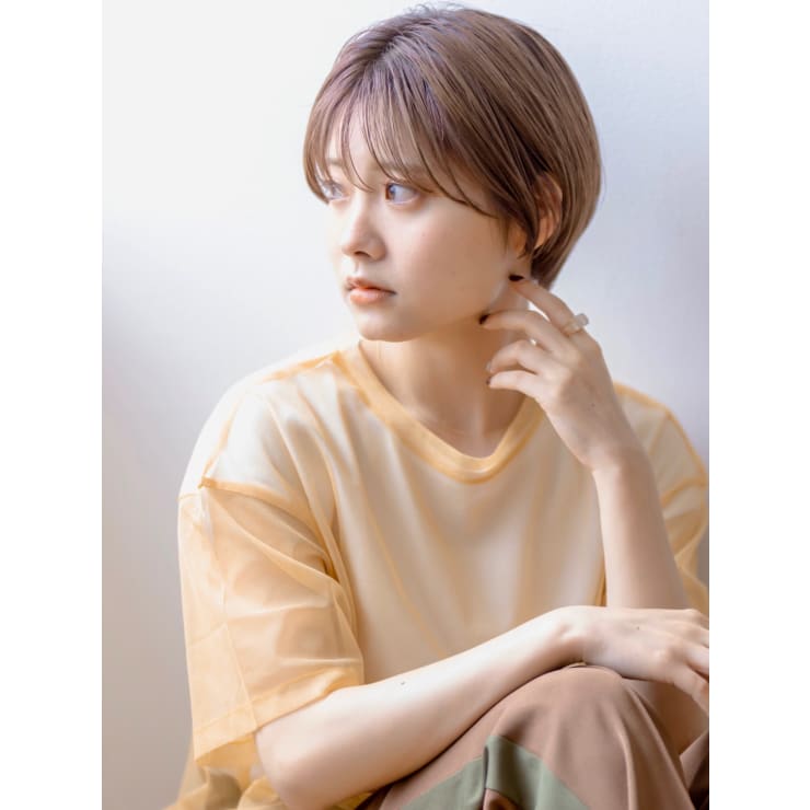 シースルーバング マッシュショート Clan クラン のヘアスタイル 美容院 美容室を予約するなら楽天ビューティ
