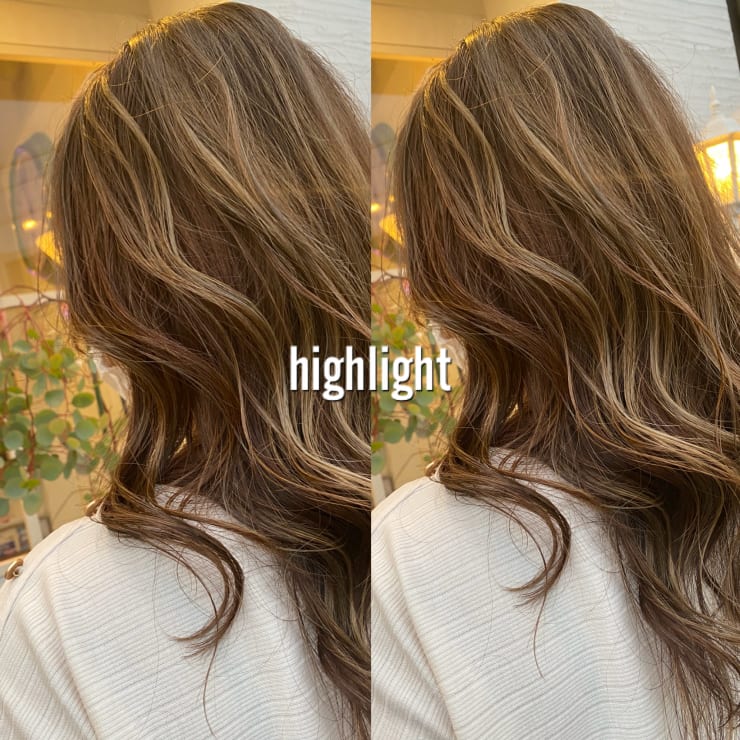 ミルクティーグレージュハイライト３dダブルカラー Hair Epoque ヘアーエポック のヘアスタイル 美容院 美容室を予約するなら楽天ビューティ