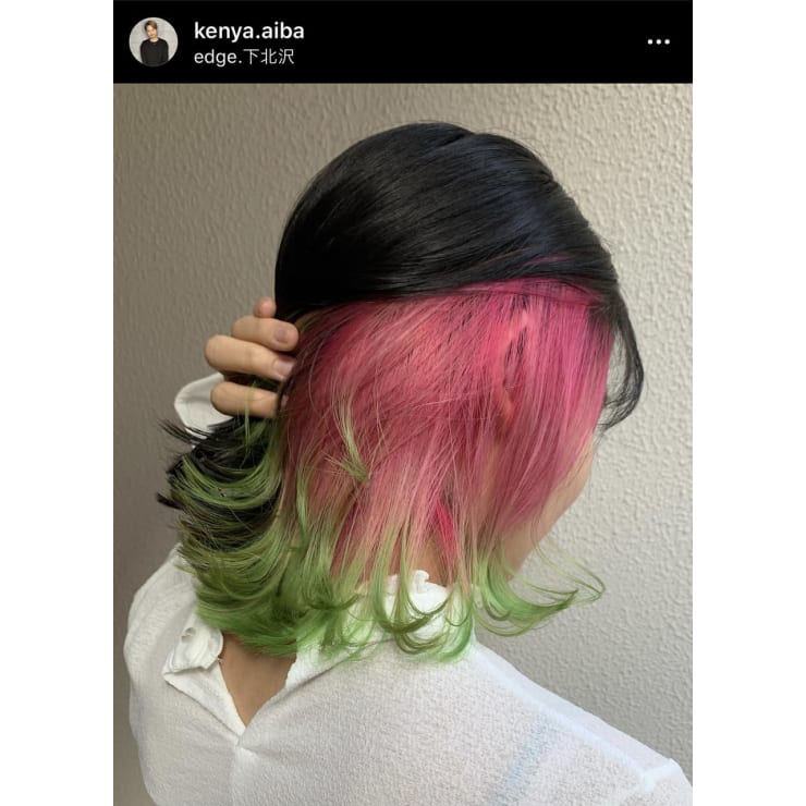 鬼滅カラー Edge 下北沢 エッジ シモキタザワ のヘアスタイル 美容院 美容室を予約するなら楽天ビューティ