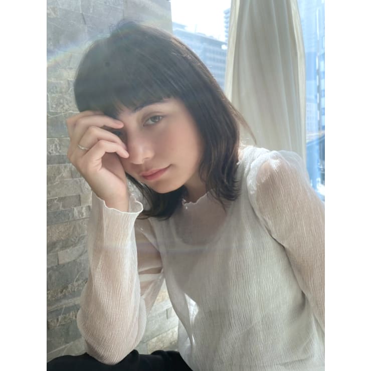 30代40代大人かわいいミディアムヘア La Bless なんばスカイオ 髪質改善 ヘッドスパ 美髪 南海難波駅直結 ラブレス のヘアスタイル 美容院 美容室を予約するなら楽天ビューティ