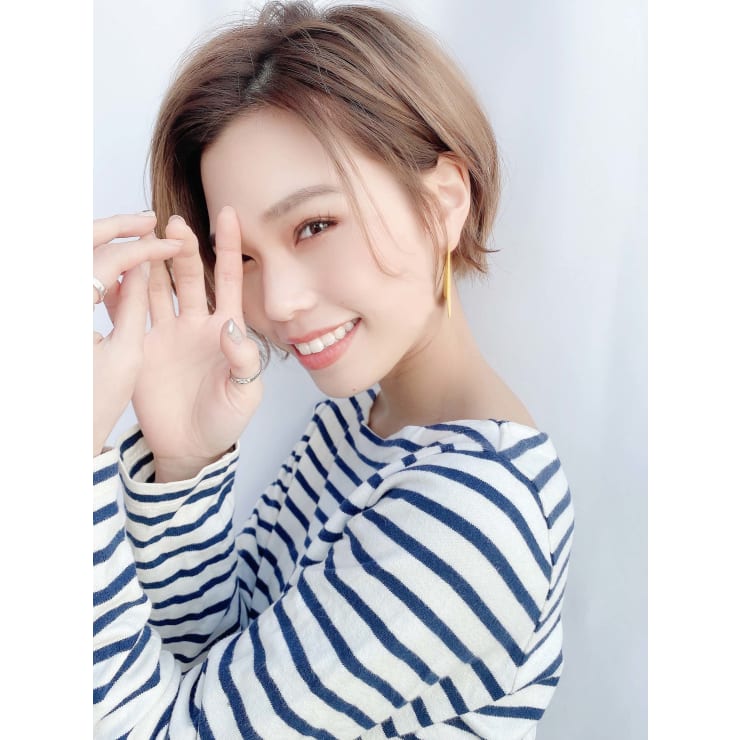透け感ベージュカラー 丸みショート Lablessキュービック天王寺 ヘッドスパ メンズ 眉毛 ラブレス のヘアスタイル 美容院 美容室を予約するなら楽天ビューティ