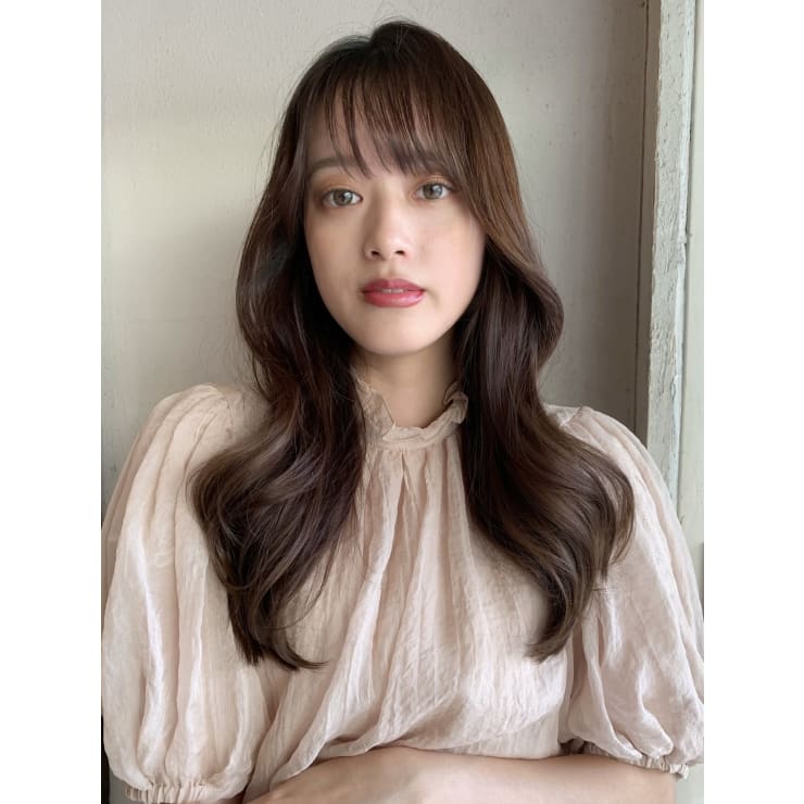 ヨシンモリ シースルーバング 韓国 オルチャンカラー Rima リマ のヘアスタイル 美容院 美容室を予約するなら楽天ビューティ