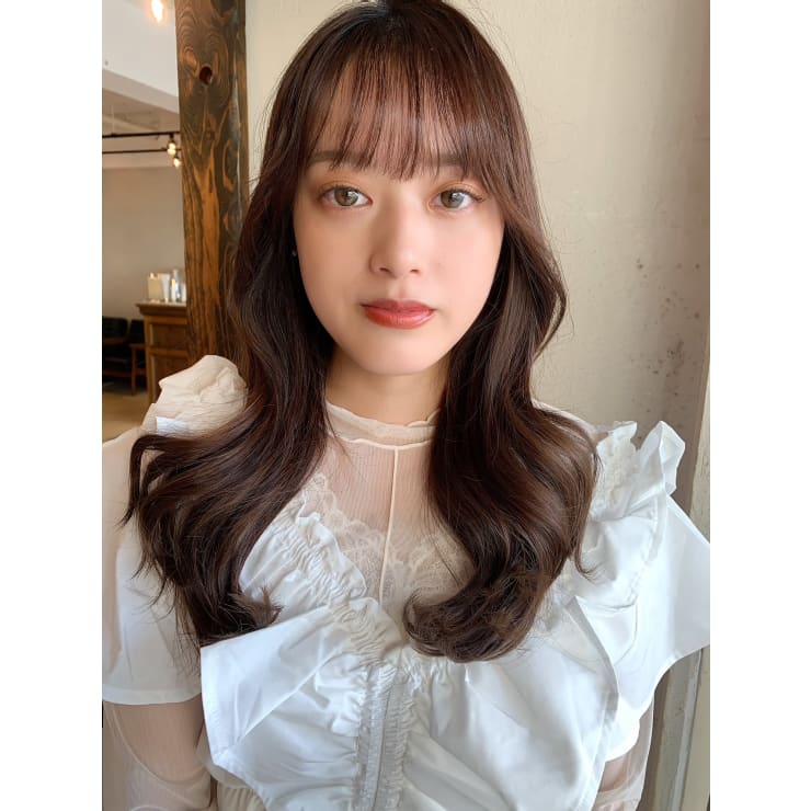 ヨシンモリヘア シースルーバング Rima リマ のヘアスタイル 美容院 美容室を予約するなら楽天ビューティ