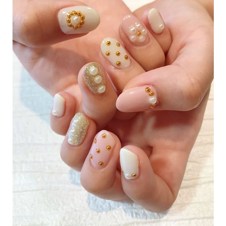 パール ラメ ワンカラー パステル Nail Salon Amule ネイルサロンアミュール のネイルデザイン ネイル まつげサロンを予約するなら楽天ビューティ