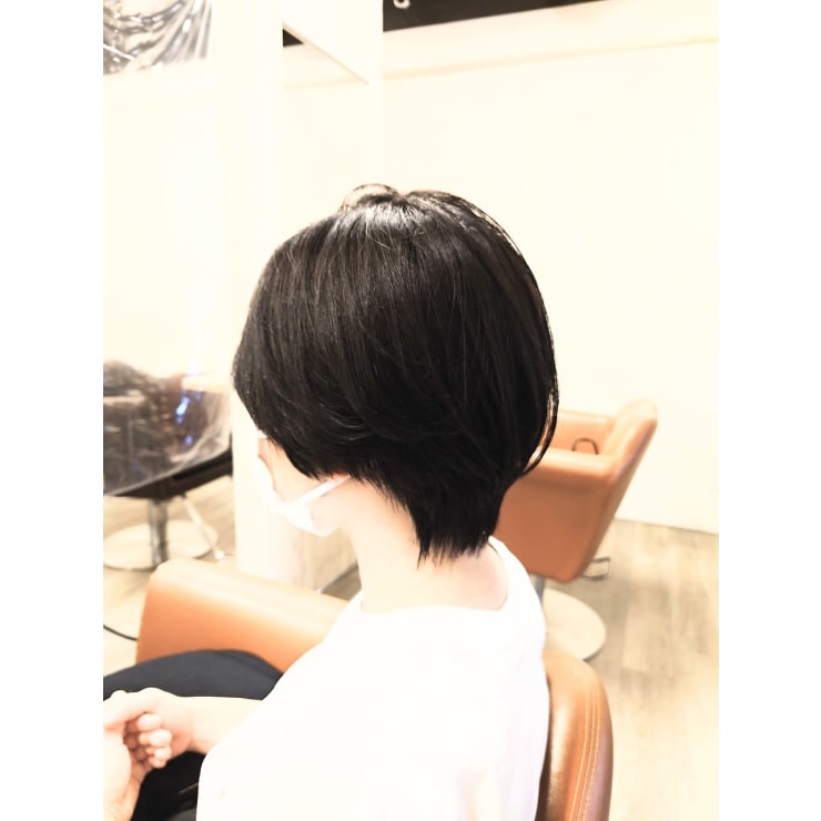 ダークアッシュ スリークショートボブ 亀戸 錦糸町 1 Unplus Lien アンプリュスリアン のヘアスタイル 美容院 美容室を予約するなら楽天ビューティ