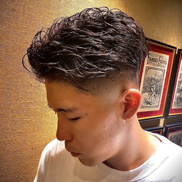 メンズパーマ イメチェン スキンフェード バーバー 大宮 ヒロ銀座barber Shop 大宮店 ヒロギンザバーバーショップオオミヤテン の ヘアスタイル 美容院 美容室を予約するなら楽天ビューティ