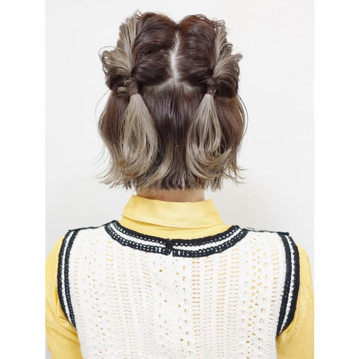 プチハーフツインテール Natsuya ナツヤ のヘアスタイル 美容院 美容室を予約するなら楽天ビューティ