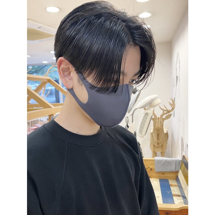 中鉢 前下がり センターパート 刈り上げ Garden Hair ガーデンヘアー のヘアスタイル 美容院 美容室を予約するなら楽天ビューティ