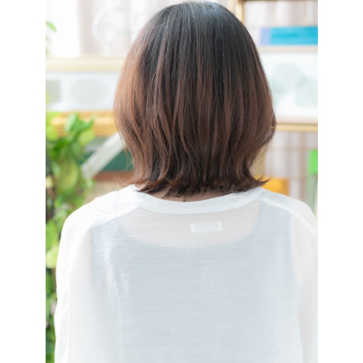 大人かっこいいアシンメトリーミディアムボブ くびれヘア Cover Hair Bliss 北浦和西口店 カバーヘアブリス キタウラワニシグチテン のヘアスタイル 美容院 美容室を予約するなら楽天ビューティ