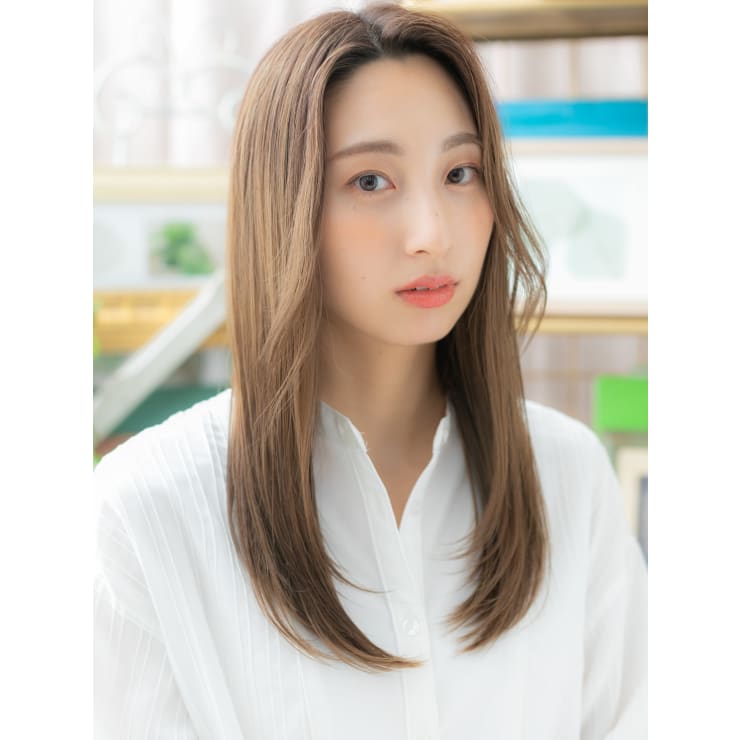 かきあげ前髪抜け感ヘア 小顔流れるレイヤーミルクティアッシュ Cover Hair Bliss 戸田公園西口店 髪質改善 縮毛矯正 ヘッドスパ カバーヘアブリス トダコウエンニシグチテン のヘアスタイル 美容院 美容室を予約するなら楽天ビューティ