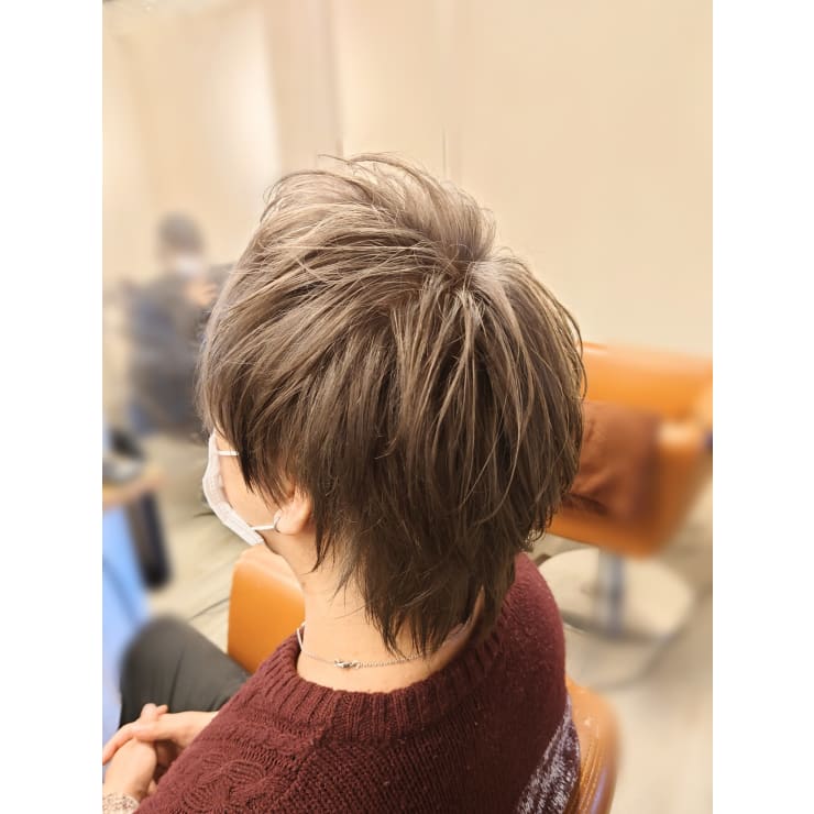 メンズウルフ シルバーアッシュ 亀戸 錦糸町 1 Unplus Lien アンプリュスリアン のヘアスタイル 美容院 美容室を予約するなら楽天ビューティ