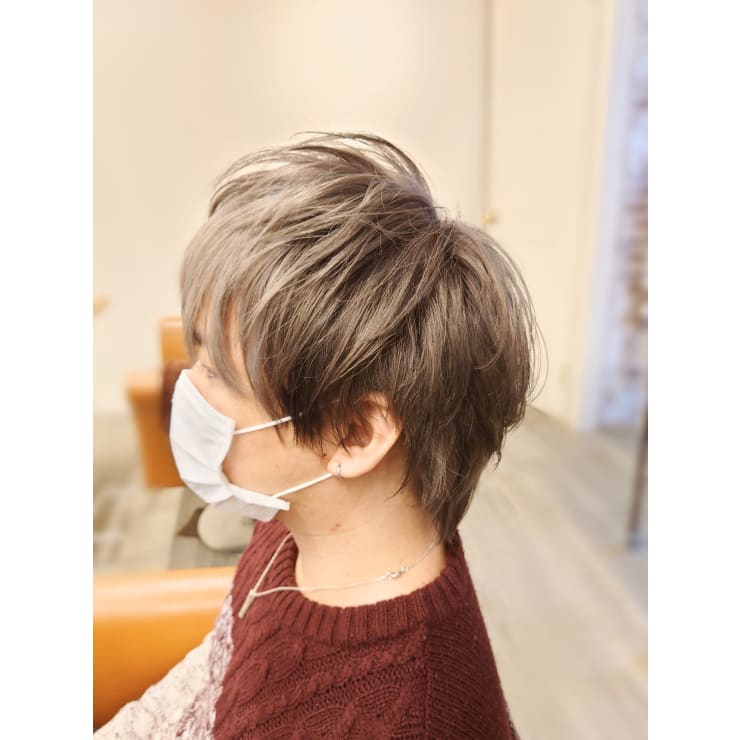 メンズウルフ シルバーアッシュ 亀戸 錦糸町 1 Unplus Lien アンプリュスリアン のヘアスタイル 美容院 美容室を予約するなら楽天ビューティ