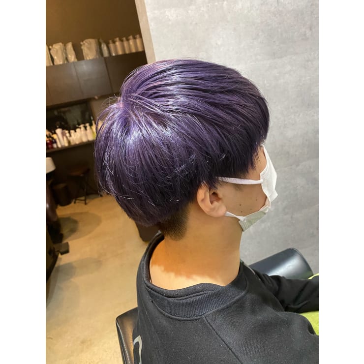 メンズマッシュパープル Braeve Hair Design ブレイブ ヘア デザイン のヘアスタイル 美容院 美容室を予約するなら楽天ビューティ