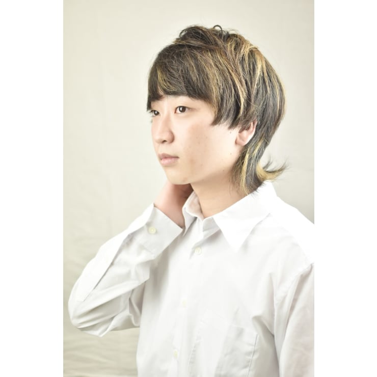 金メッシュ マッシュウルフ メンズヘアサロン Les Garcons 仙台店 メンズヘアサロン レ ギャルソン センダイテン のヘアスタイル 美容院 美容室を予約するなら楽天ビューティ