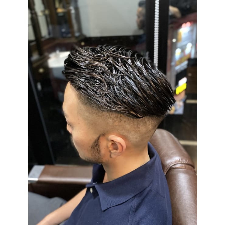 フェードセット ザキヤマすぺしゃるフェード | HIRO GINZA BARBER SHOP 横浜