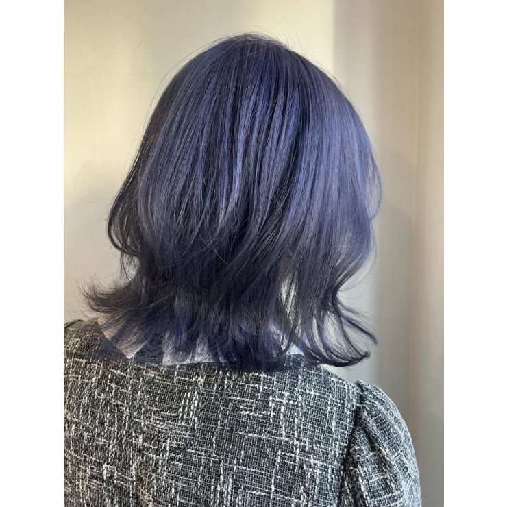 色落ちまで可愛いブルーラベンダー Brooch ブローチ のヘアスタイル 美容院 美容室を予約するなら楽天ビューティ