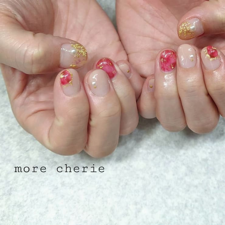 ちゅるんと宝石ネイル Nail More Cherie ネイルモアシェリー のネイルデザイン ネイル まつげサロンを予約するなら楽天ビューティ