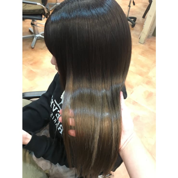 髪質改善 オージュア5stepトリートメント 黒髪 Carrefour カルフール のヘアスタイル 美容院 美容室を予約するなら楽天ビューティ